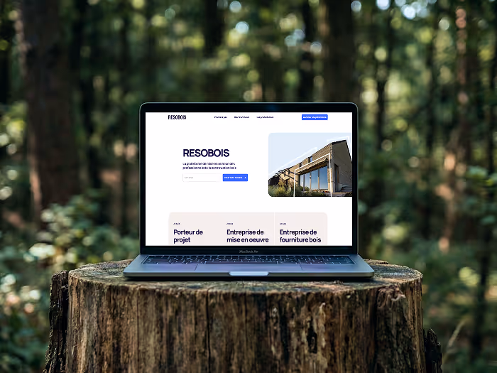 Mockup site Resobois